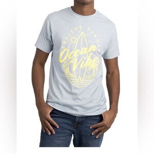 Bioworld Mens “Ocean Vibes” Summer Graphic Tee Tshirt Shirt Size Medium